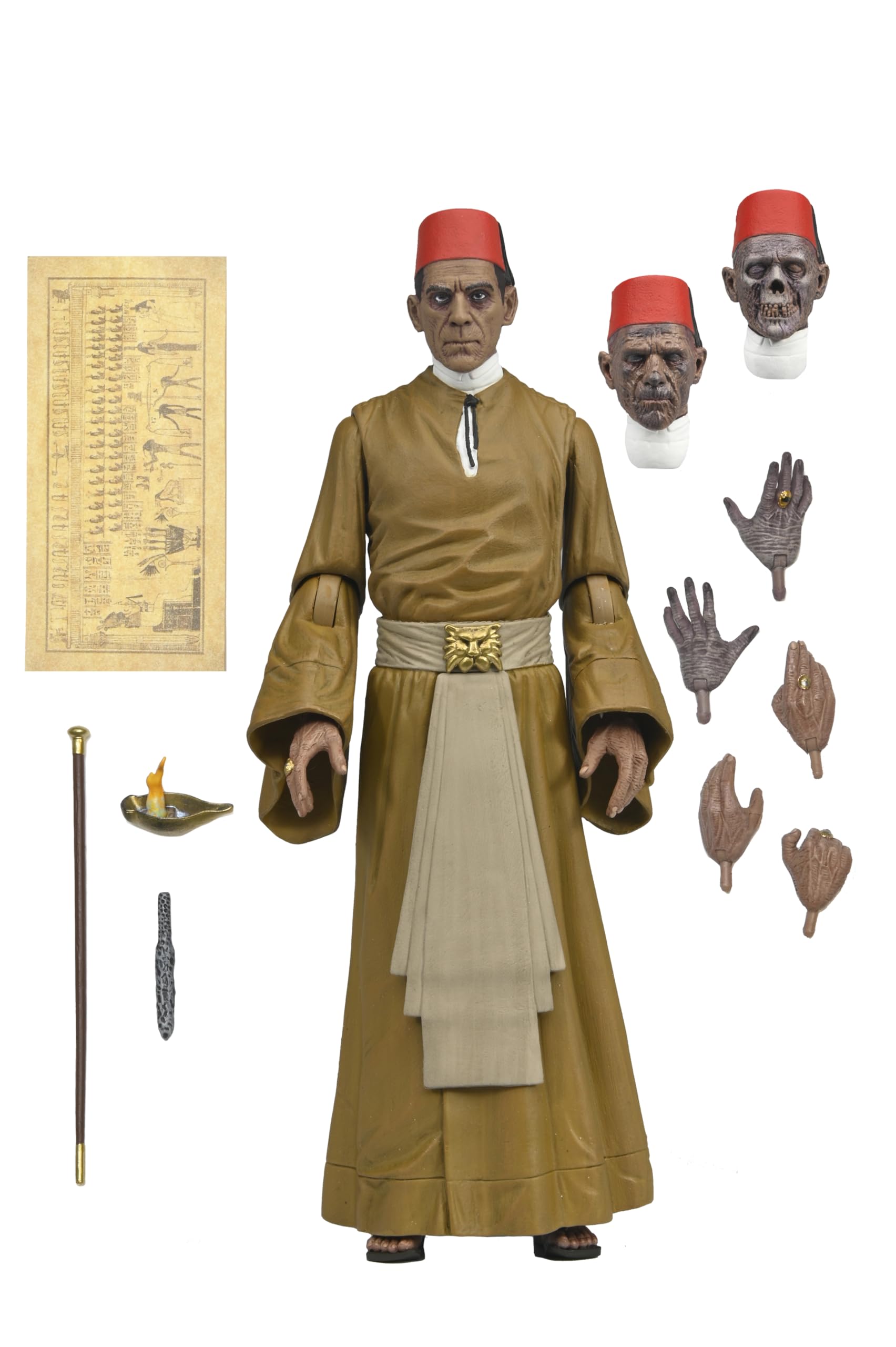 NECA Ultimate Mummy Ardeth Bay interchangeable heads for varied moods