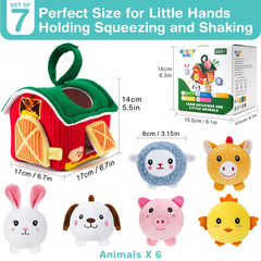 NECTAR BABY rabbit plush animal supports secure grasp and motor skills