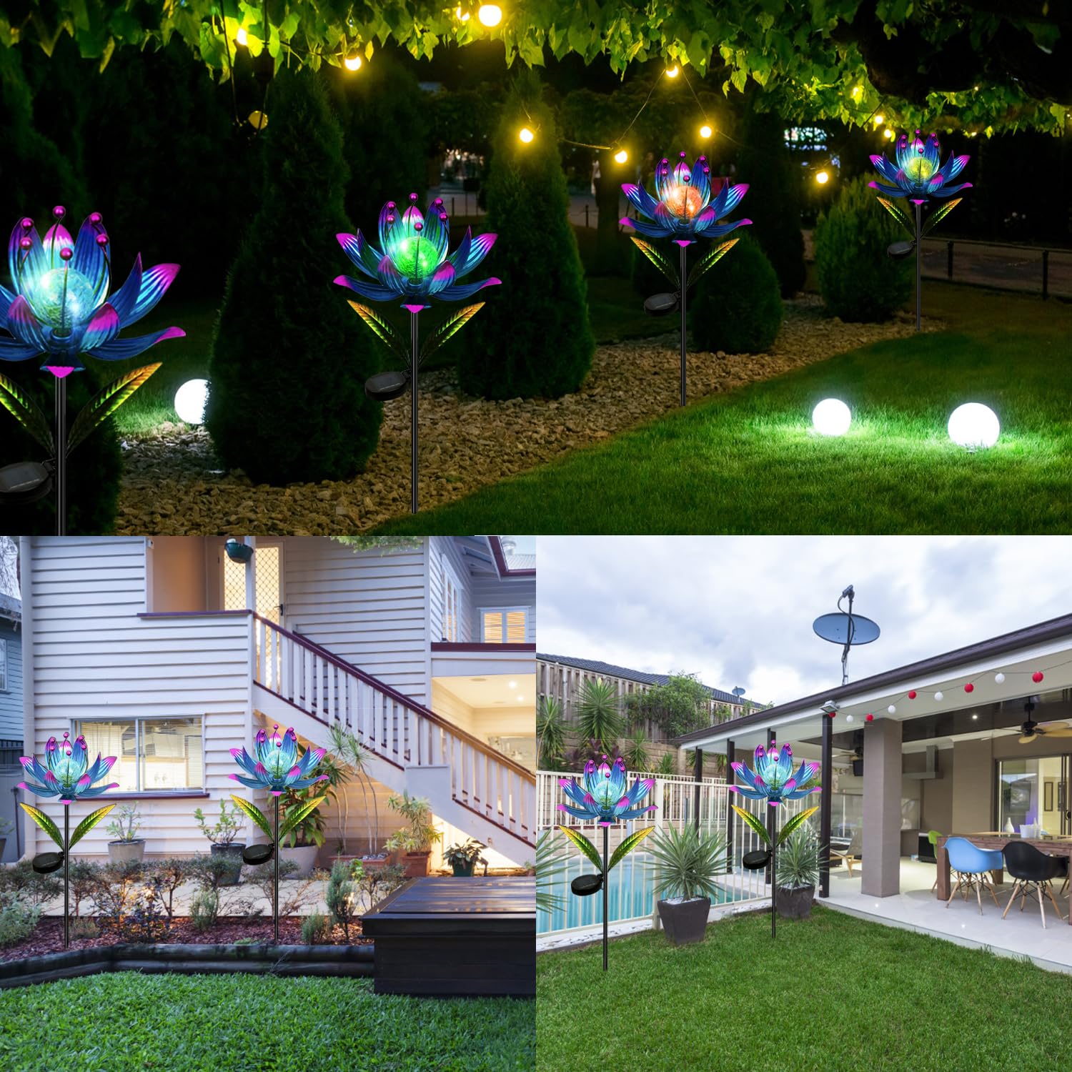 NEFELIBATE wind spinner weather-durable-outdoor withstands rain and snow for year-round display
