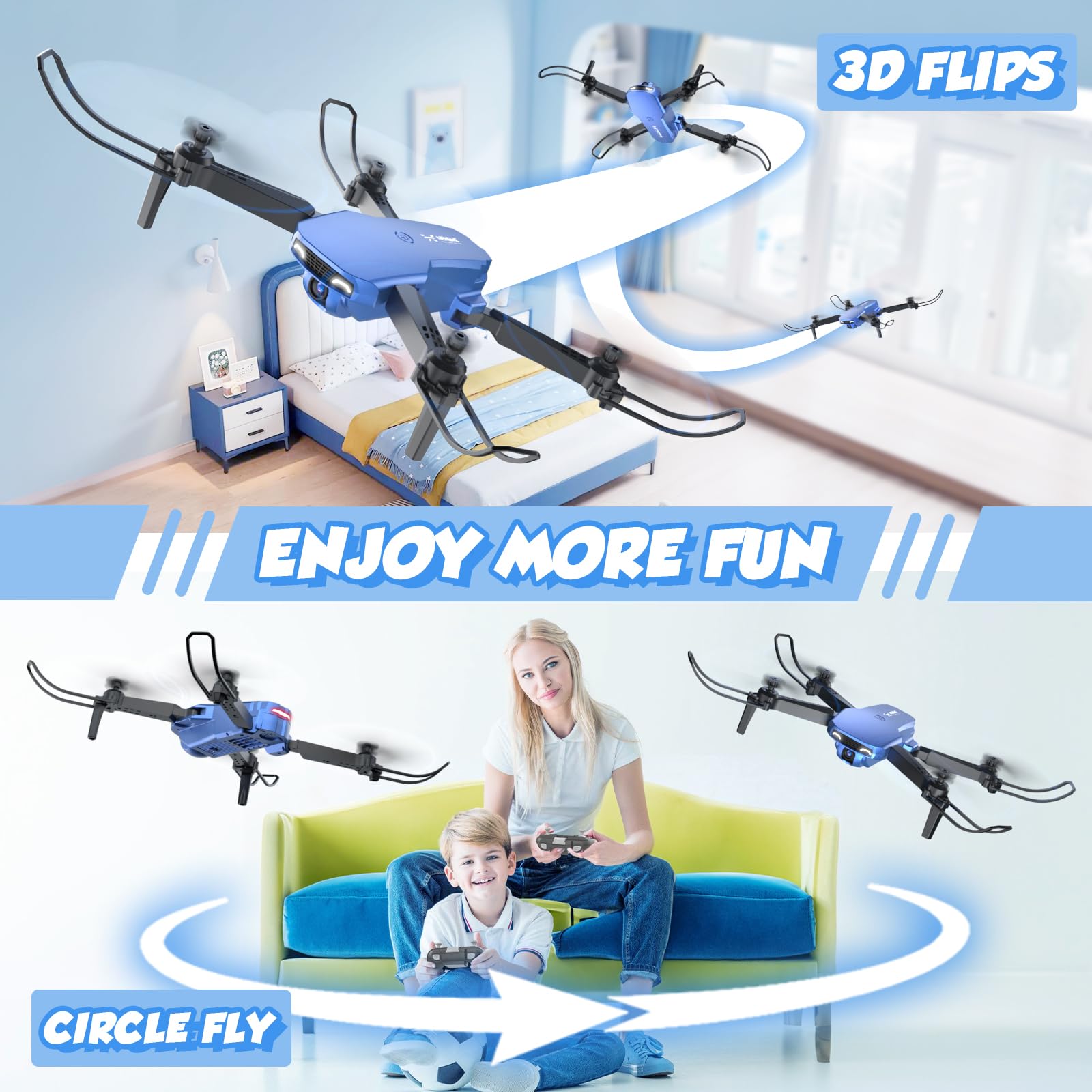 NEHEME foldable drone design fits easily in a bag for travel