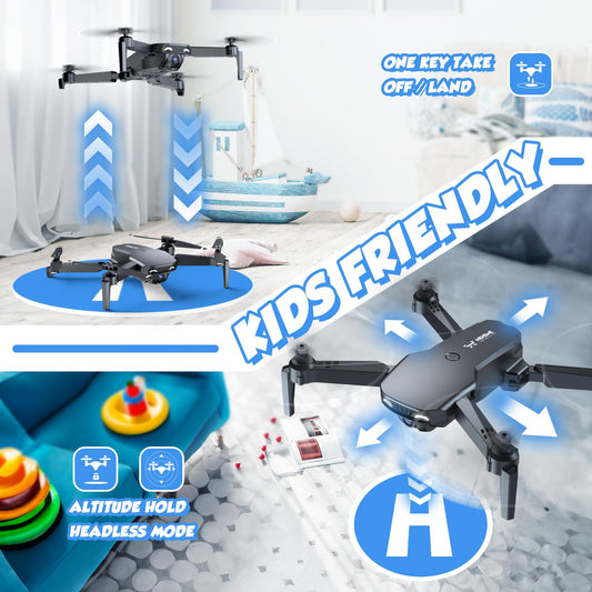 NEHEME Drones One Key Start Land makes takeoffs easy for beginners.