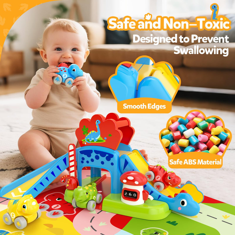 NEHEME Montessori-inspired learning toy with dinosaurs promoting early recognition