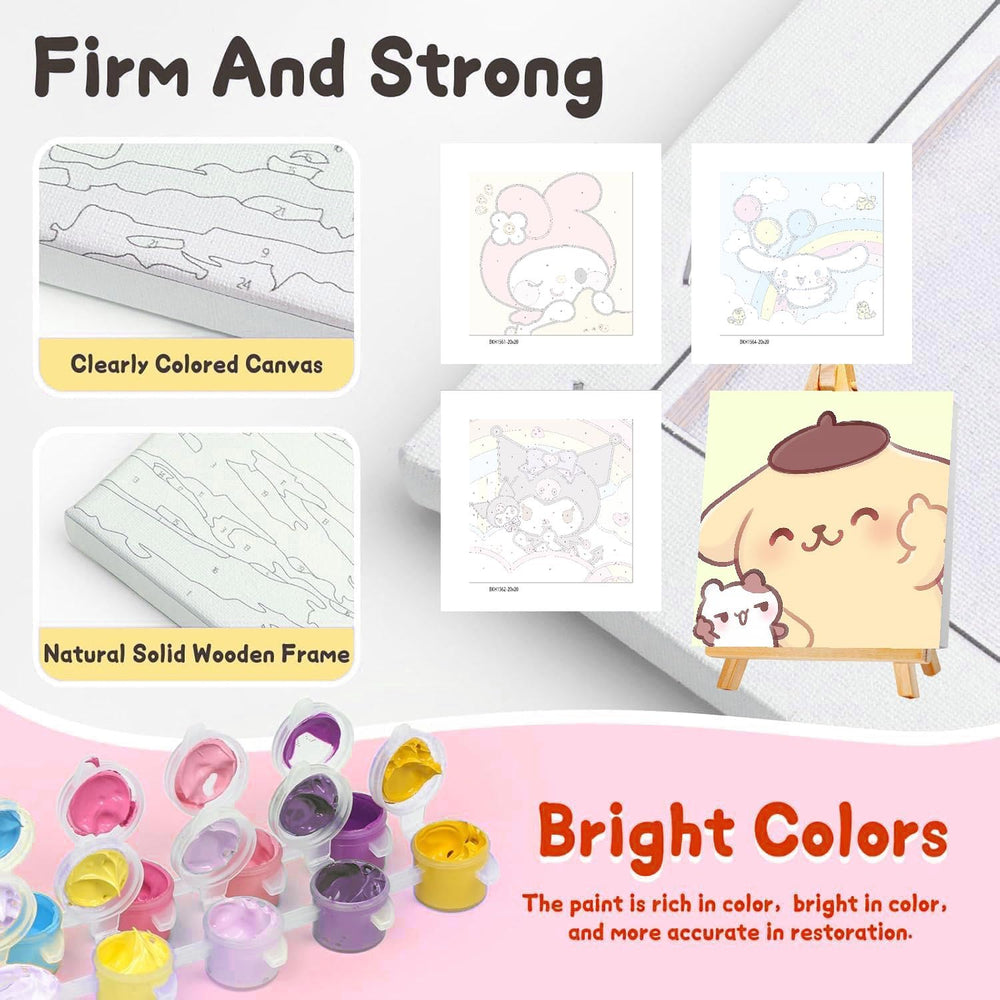 Nekpiahu 8x8 canvas kit sized for kids' art spaces