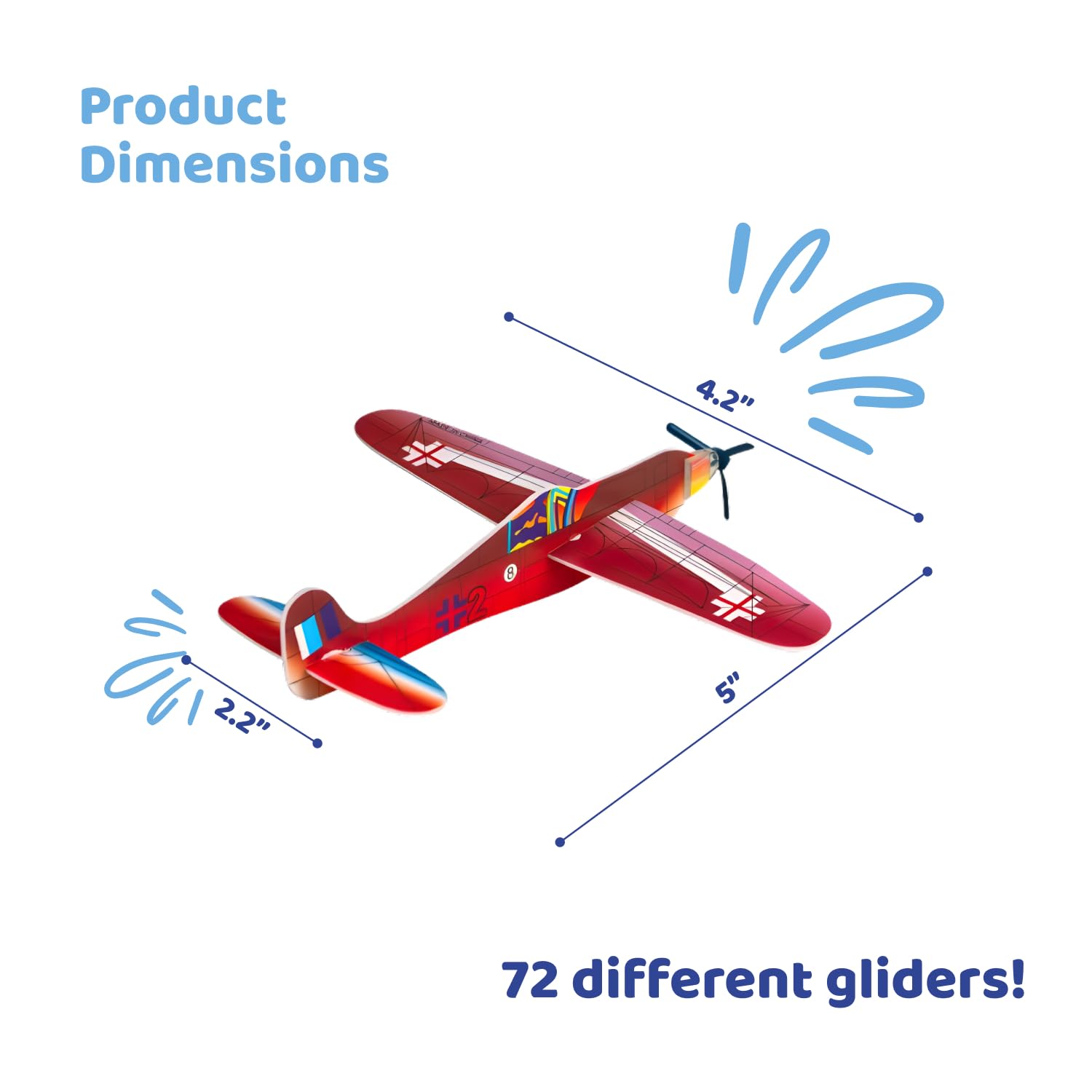Neliblu bulk party favors planes lightweight prizes for kids.