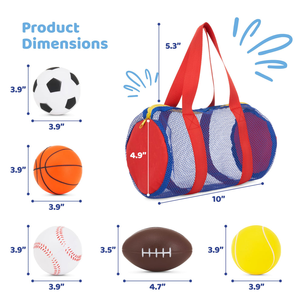 Neliblu football ball for toddlers, ideal for gentle tossing outdoors.