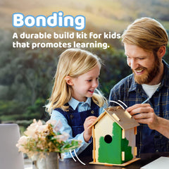 Gift ready Neliblu birdhouse kit for birthdays or classrooms