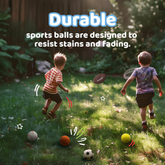 Neliblu set of five balls for toddlers, versatile play set for active learning.