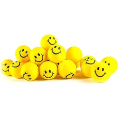 Neliblu stress ball 2in neon yellow smiley face for sensory play and focus.