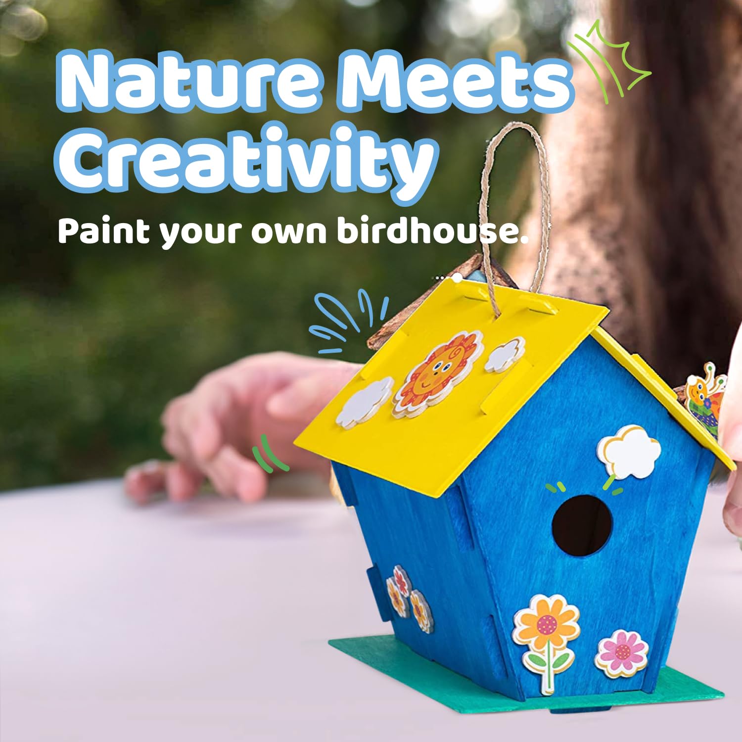 Three shapes of Neliblu bird houses for creative designs