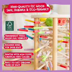 Nene Toys BALLFALL Jumbo acrylic panels offer clear visibility during play