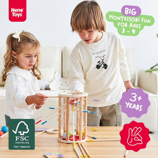 Nene Toys BALLFALL Jumbo hexagonal panels enable varied angles and creative stacking