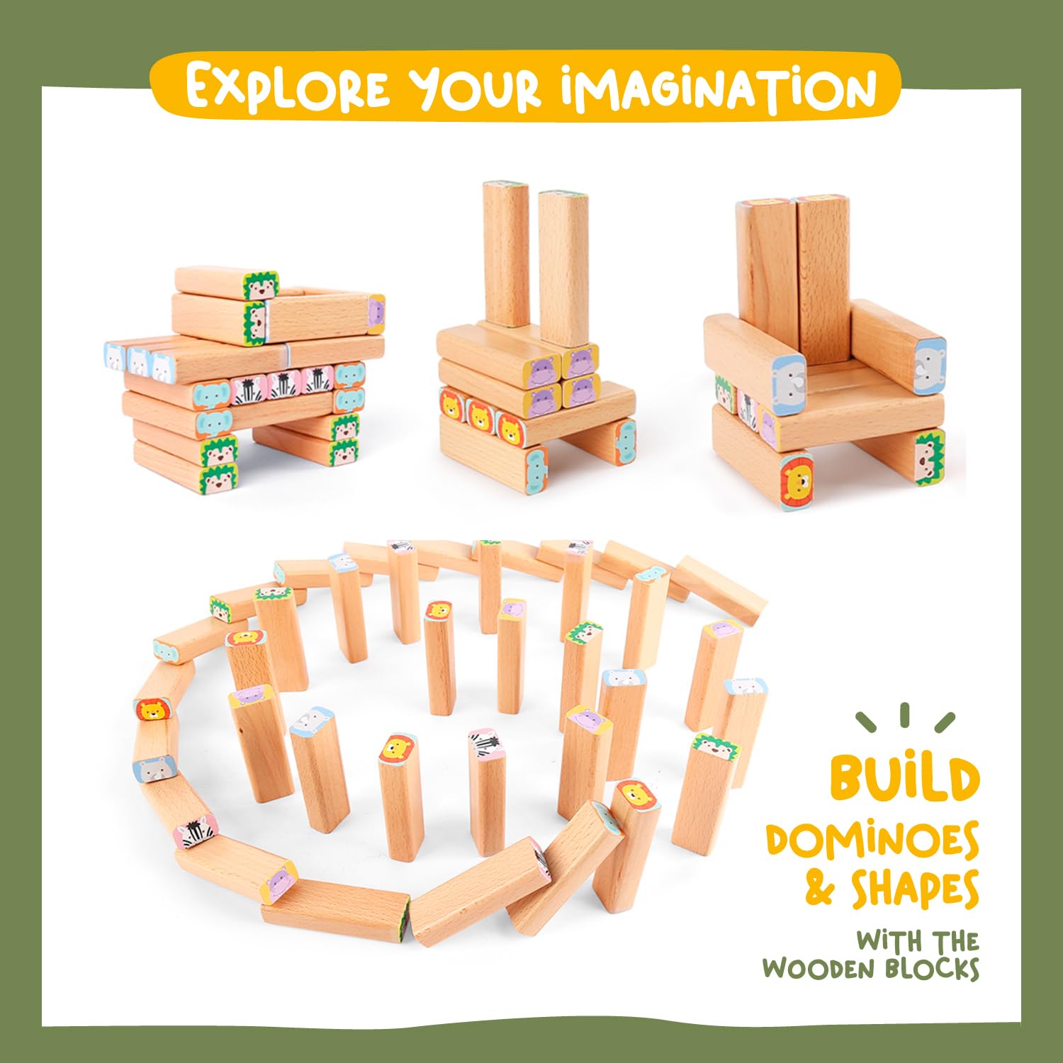 Nene Toys Domino-like Tiles enhances pattern recognition during learning play