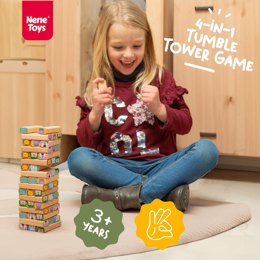 Nene Toys Wooden Blocks Beechwood sturdy blocks for creative building