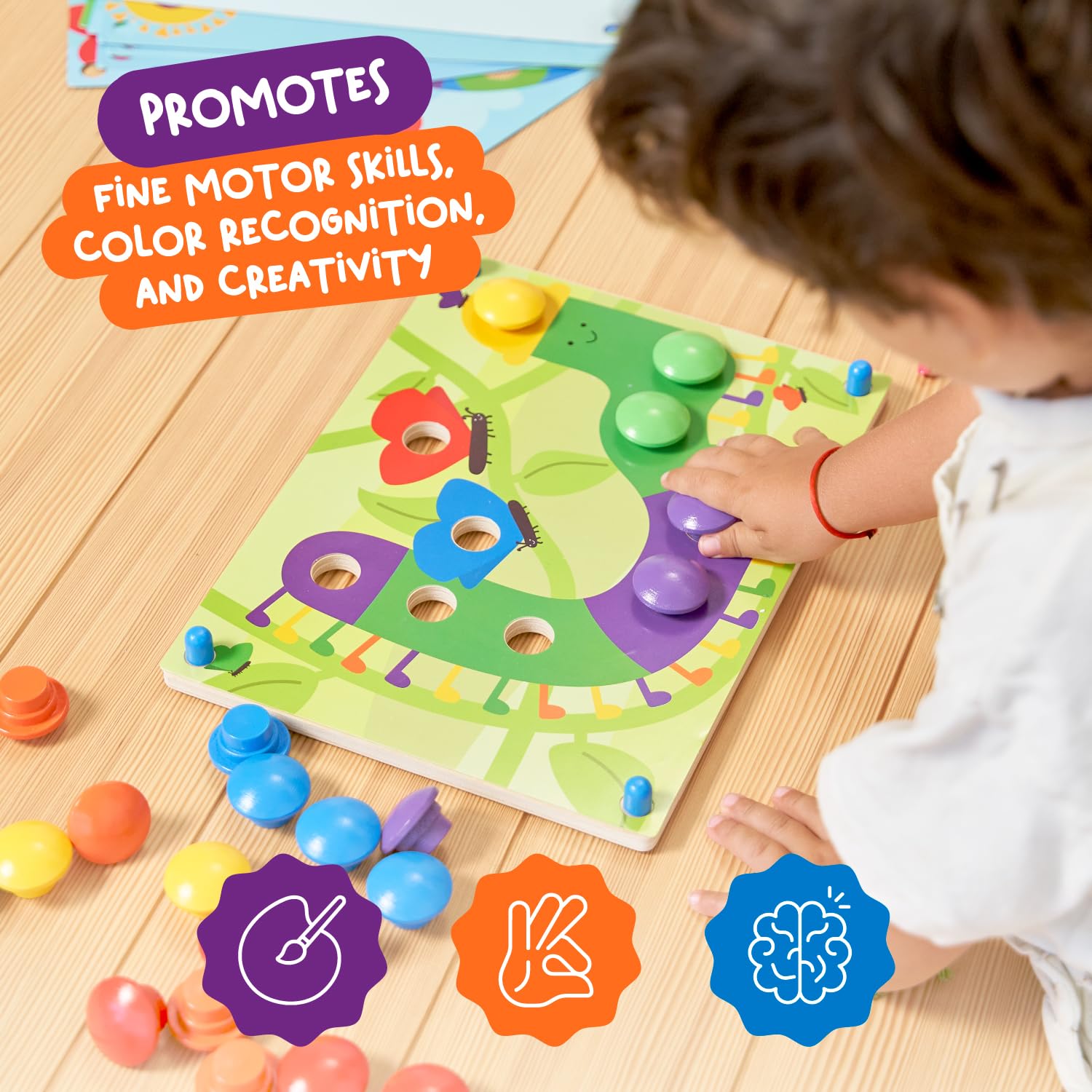 Nene Toys color-focused design engages toddlers and supports early math concepts.