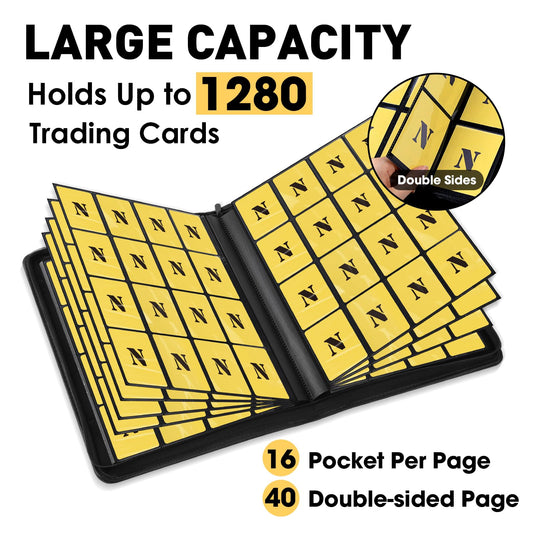 NEOACT 16-pocket binder open cover for quick card access
