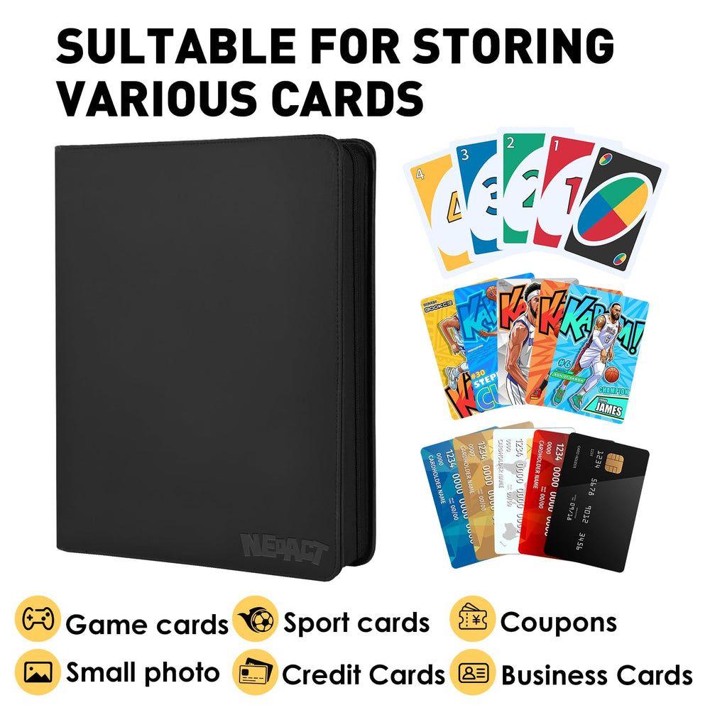 NEOACT binder in use scenario for gaming and collection organization