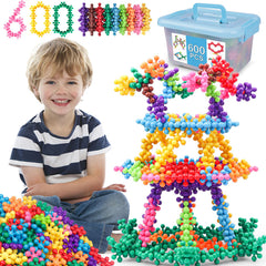 NEOACT 600pcs building blocks in bright pieces for creative play and motor skill development