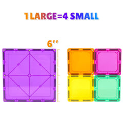 Colorful NEOFORMERS tiles support visual learning and color recognition.