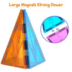 Tall triangle tiles detail highlight stability and balance