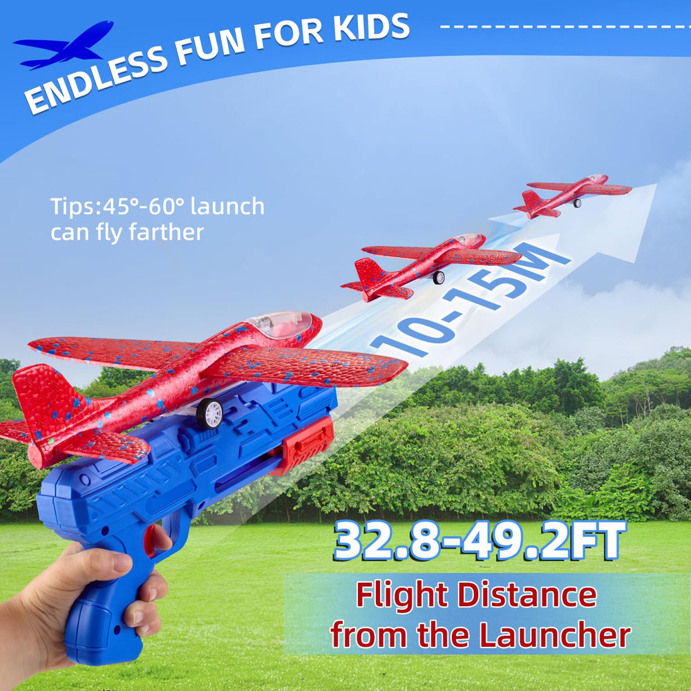 Neoot airplane launcher shown for easy launches and safe play.
