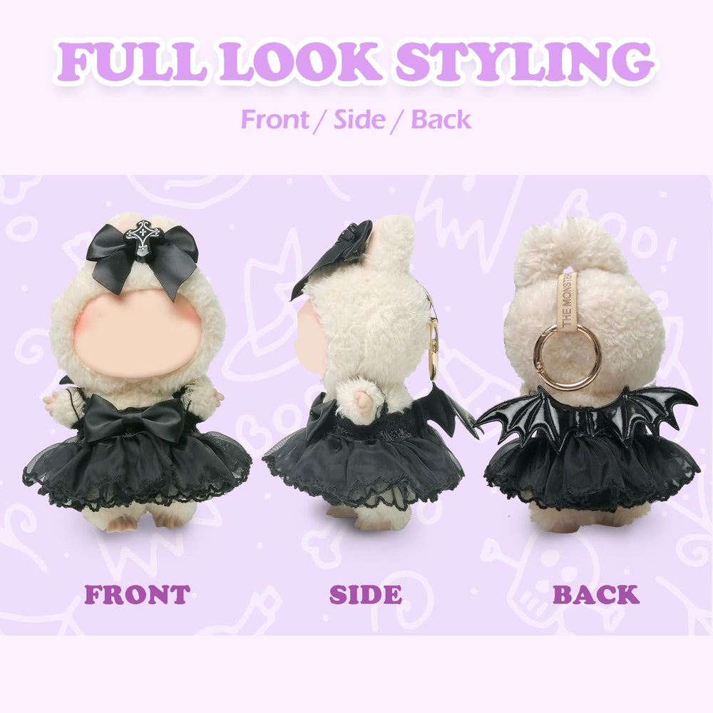 NEOVISTA cross bow hairpin accent for gothic Labubu styling
