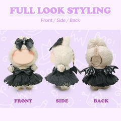 NEOVISTA cross bow hairpin accent for gothic Labubu styling