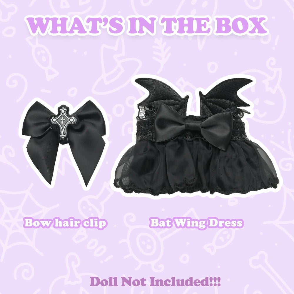 NEOVISTA devil wings accessory adds supernatural charm to Labubu outfits