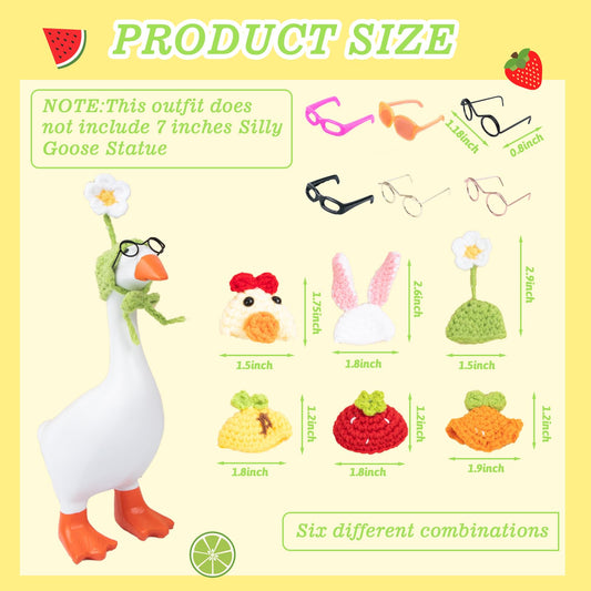 Neowedding desk goose wearing flower hat brightens shelves and classrooms
