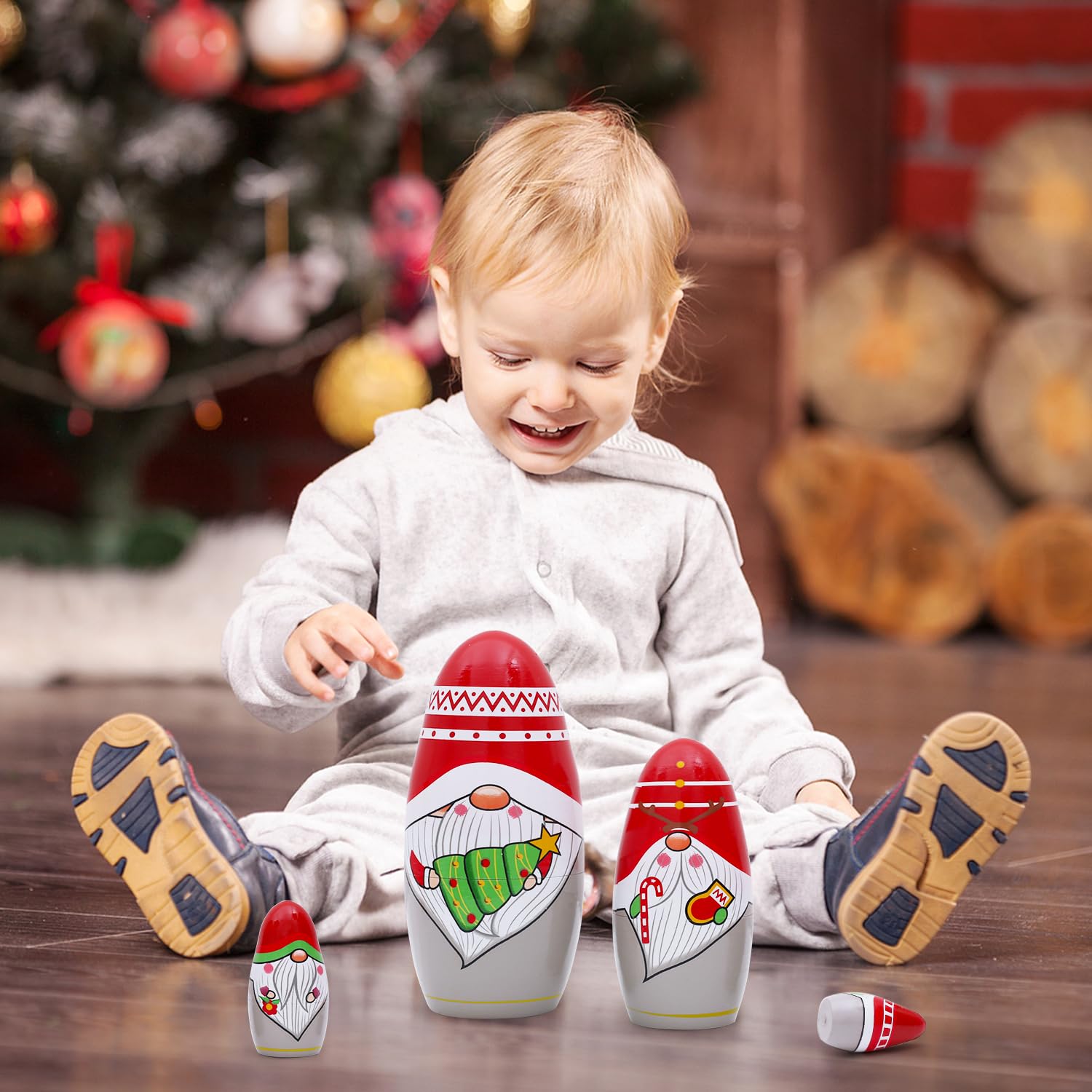 NEPOG matryoshka-inspired nested dolls save space and decorate.