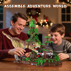 NERCISU Dinosaur Park World T-Rex model features museum-like detail for display.