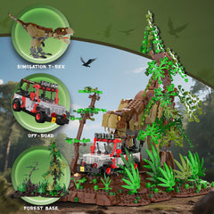 NERCISU Dinosaur Park World jungle terrain adds realistic landscape for adventures.