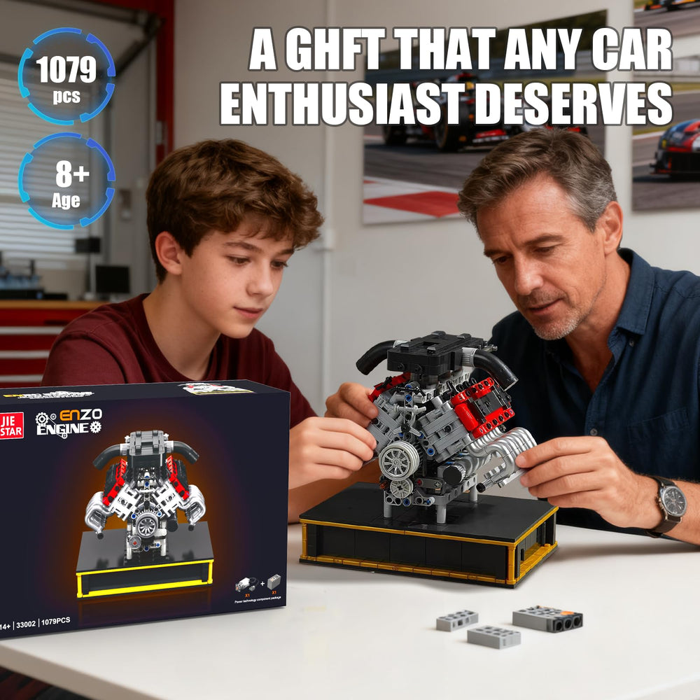 NERCISU V8 ENZO engine assembly in progress helps visualize engine timing