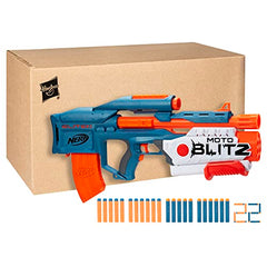 Nerf Elite 2.0 Motoblitz airblitz action blasting six darts at once.