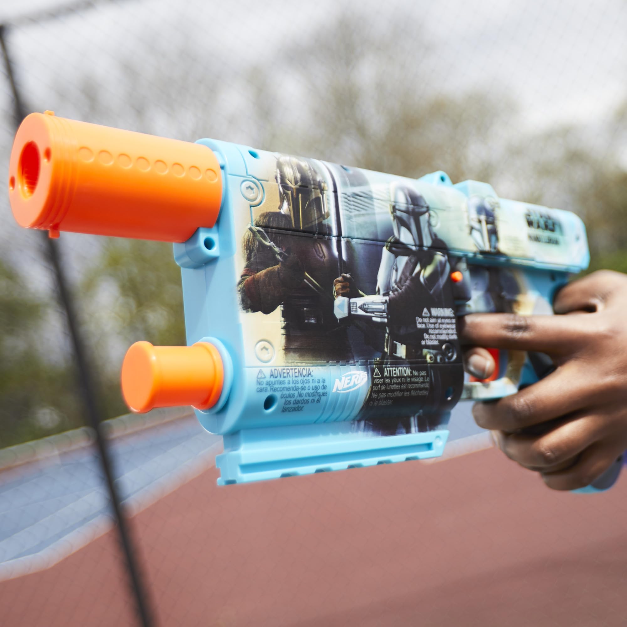12-pack Nerf Elite darts included for extended outdoor play