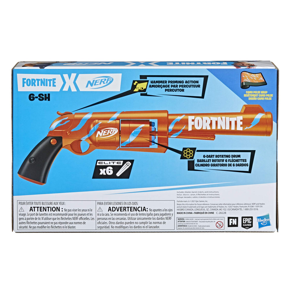 Six Official Nerf Elite darts for reliable Nerf play.