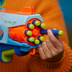 NERF Elite Junior Rookie Pack four targets setup for group target practice.