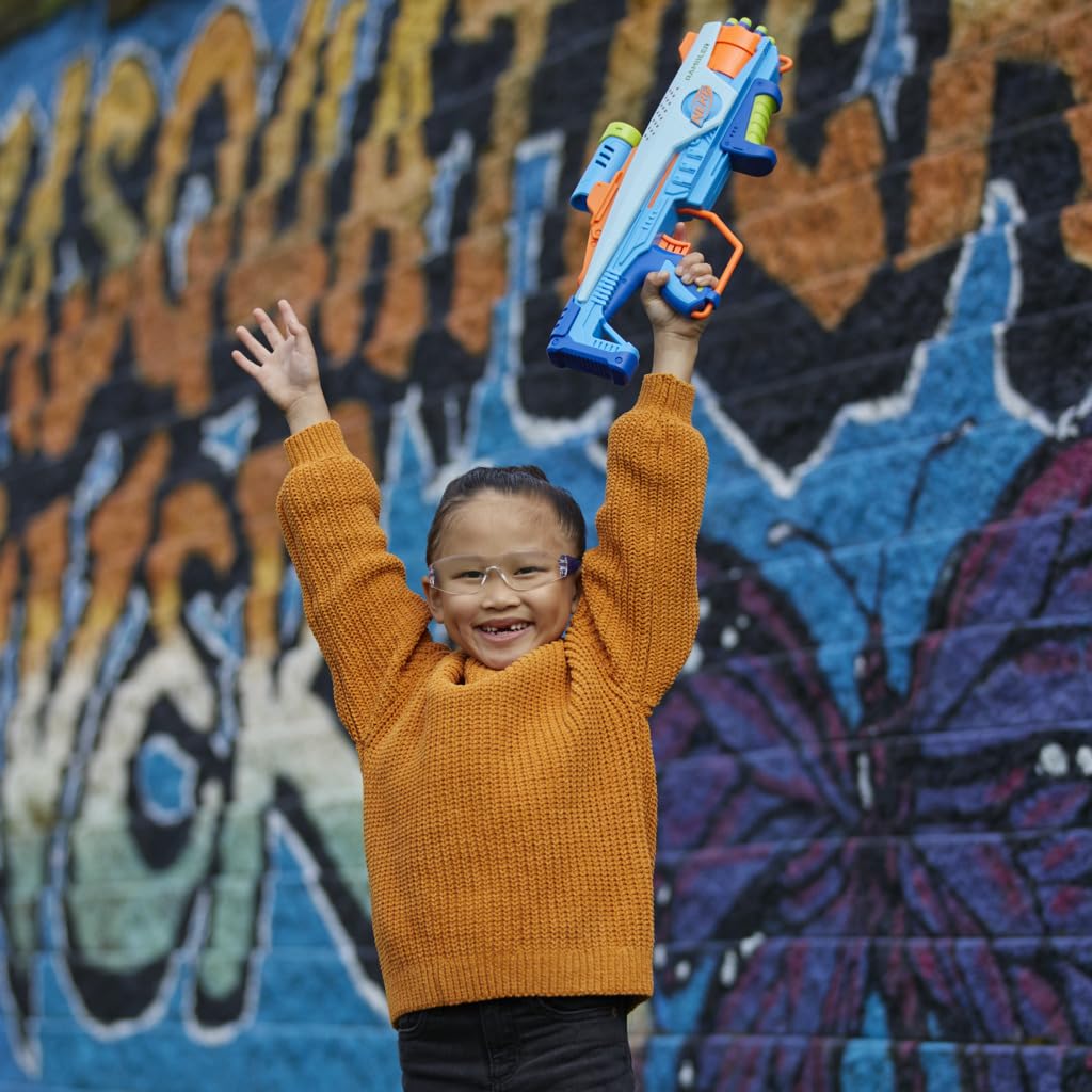 NERF Elite Junior Rookie Pack lightweight blaster for easy carrying by kids.