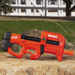 Nerf Fortnite Compact SMG internal 8-dart clip for extended blasting.