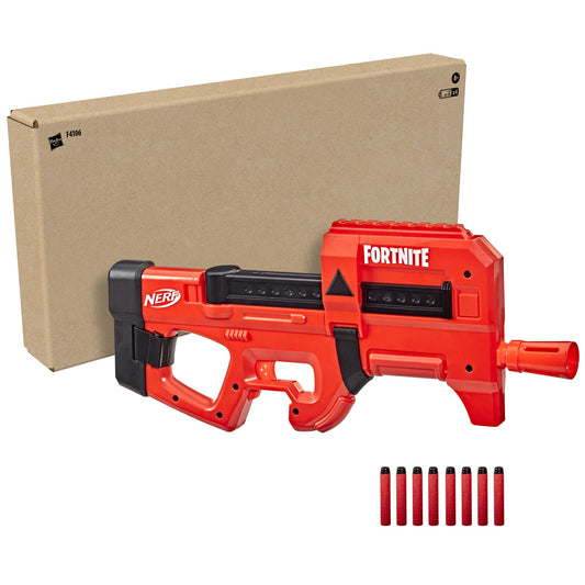 Nerf Fortnite Compact SMG motorized blasting for fast, sequential dart action.