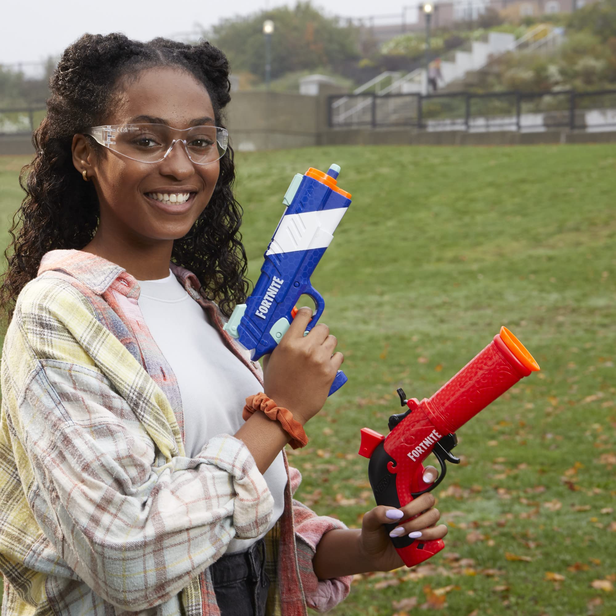 Outdoor battle set ideal for backyard and park play.