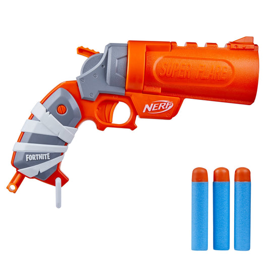 Nerf Fortnite Flare blaster front view for fast action play