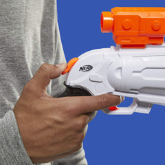 Hammer-action priming sequence for firing four darts in a row.