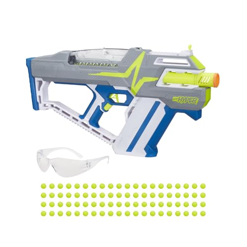 Nerf Hyper Mach-100 with hopper loaded to 100 rounds for extended play