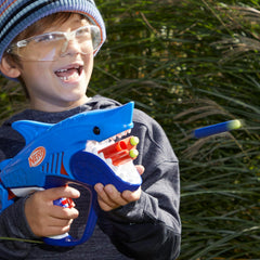Nerf Junior Wild Sharkfire shark design detail sparks imaginative play.