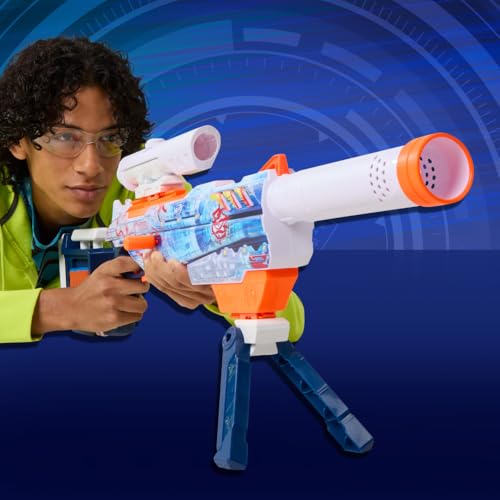 Nerf Loadout Arctic Zerostriker blaster bipod provides extra balance during play.