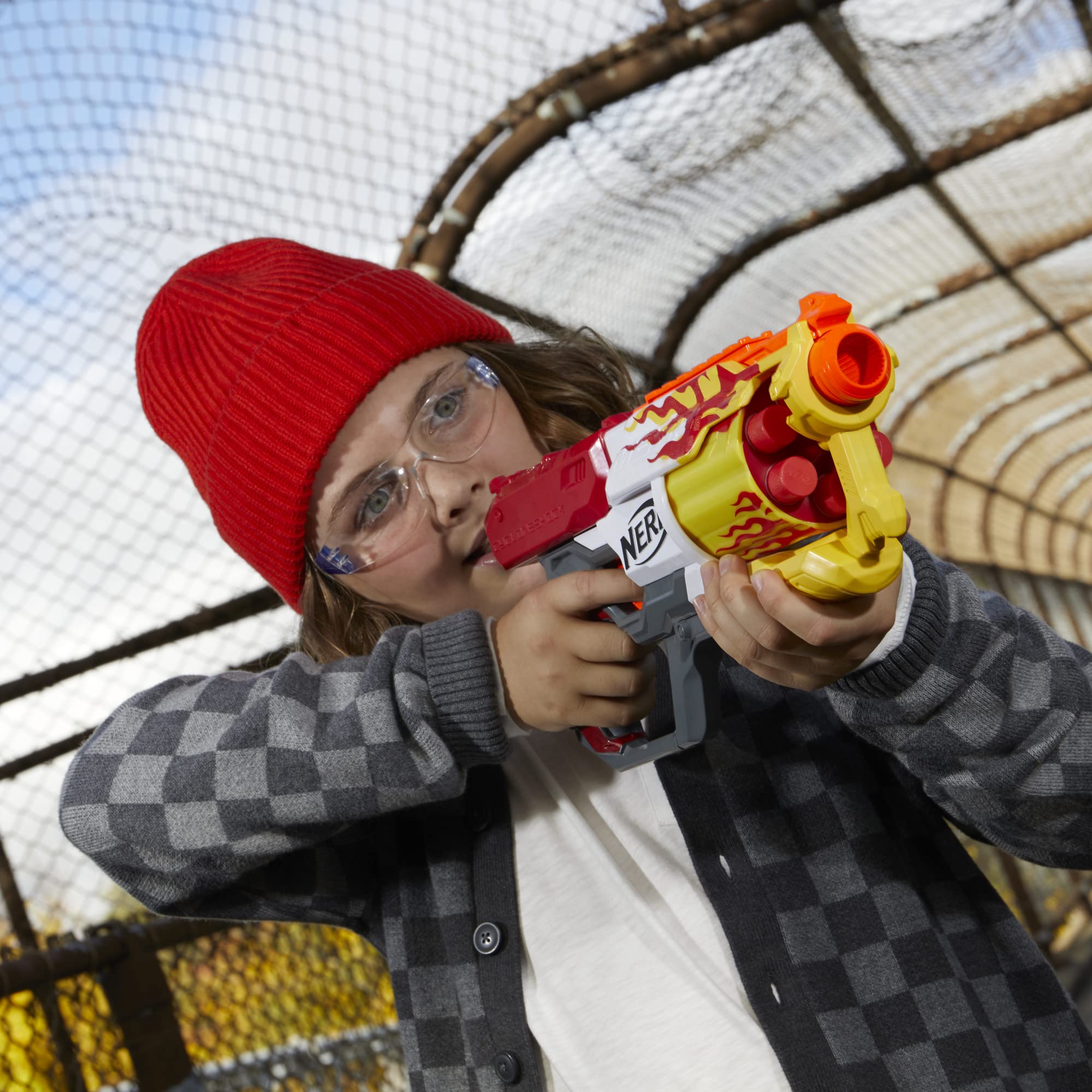Nerf AccuStrike Mega darts pack designed for accuracy during play.