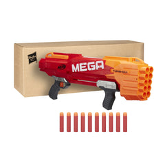 Nerf Mega Twinshock ready with darts for quick two-dart bursts