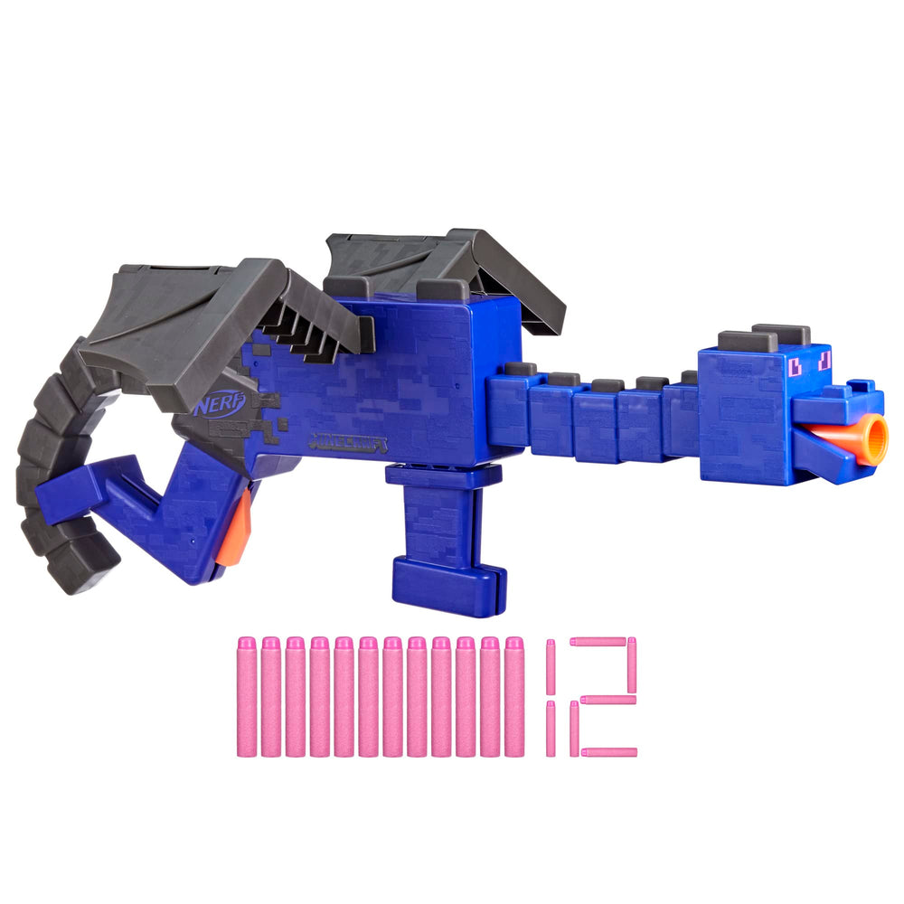 Nerf Minecraft Ender Dragon blaster front view for immersive battles
