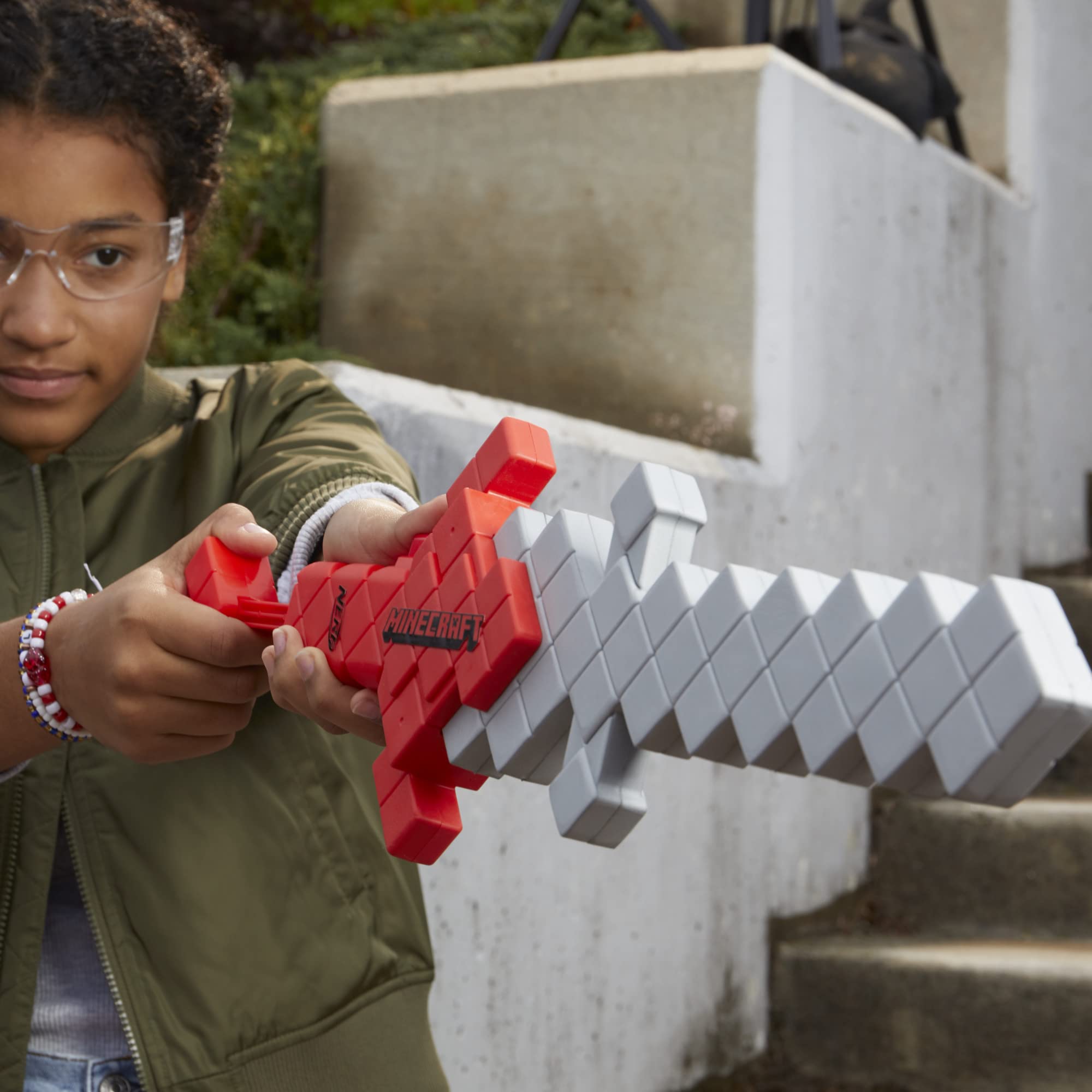 Nerf Minecraft Heartstealer Sword ideal for indoor and outdoor adventures