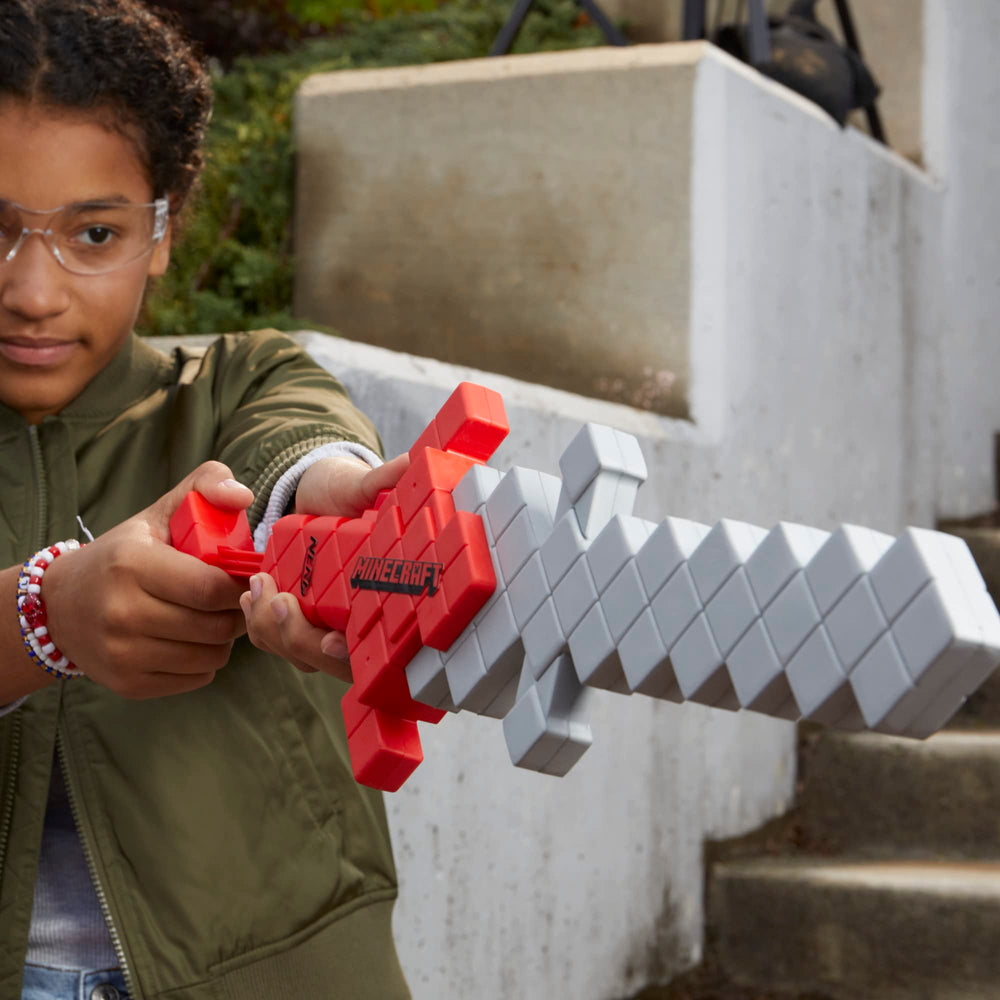 Nerf Minecraft Heartstealer Sword ideal for indoor and outdoor adventures